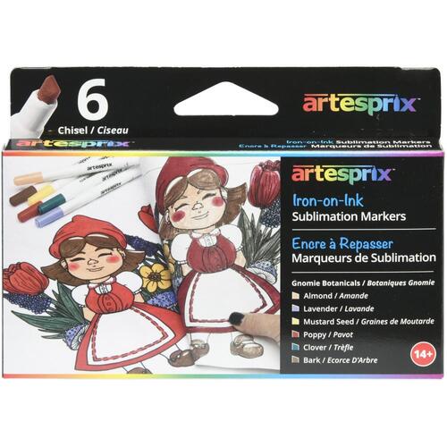 Artesprix Gnomie Botanical Iron-On-Ink Sublimation Markers 