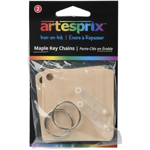 Artesprix Iron-On-Ink Maple Key Chain