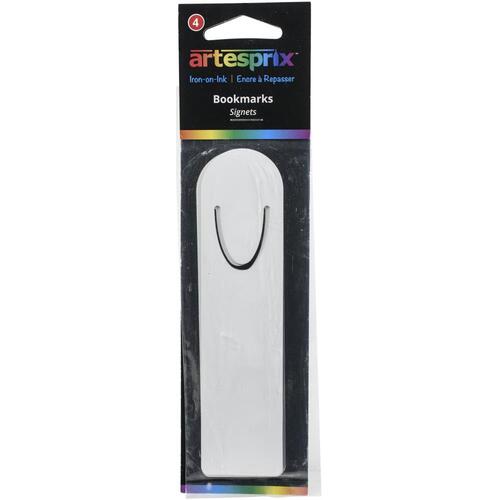 Artesprix Iron-On-Ink White Plastic Bookmark