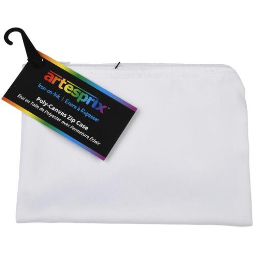 Artesprix Iron-On-Ink White Poly-Canvas Zip Case