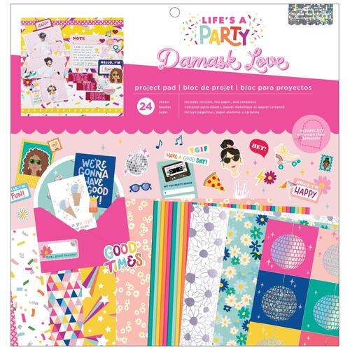 Damask Love Life's a Party 12" Paper Pad
