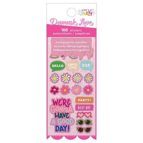 Damask Love Life's a Party Mini Sticker Book