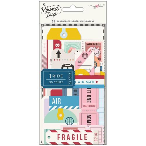 Maggie Holmes Round Trip Tag Ephemera Cardstock Die-Cuts