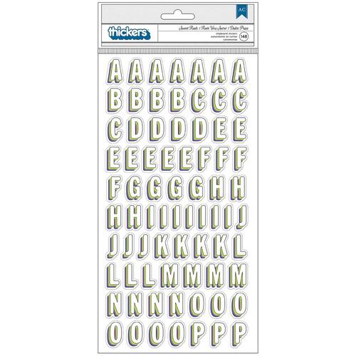 Vicki Boutin Sweet Rush Alphabet Chipboard Thickers Stickers