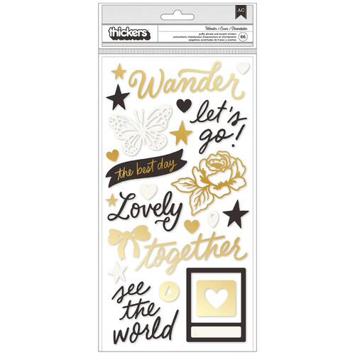 Maggie Holmes Round Trip Wander Phrase & Accent Puffy Thickers Stickers