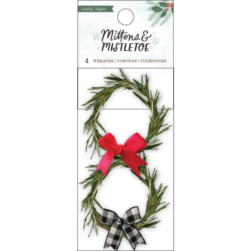 Crate Paper Mittens & Mistletoe Wreaths