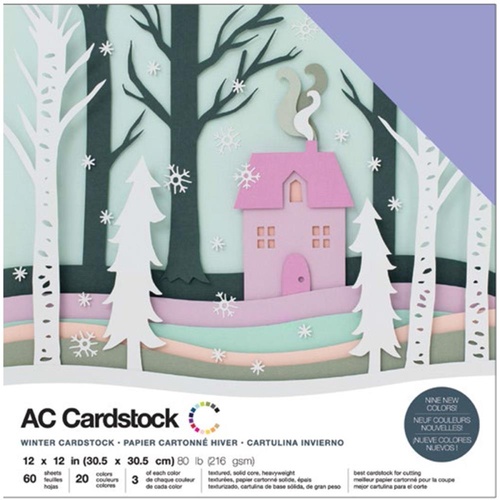American Crafts 12x12" Cardstock Pack Winter