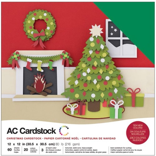 American Crafts 12x12" Cardstock Pack Christmas
