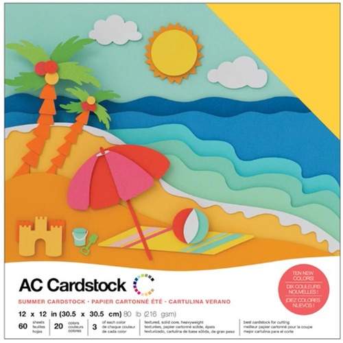 American Crafts 12x12" Cardstock Pack Summer