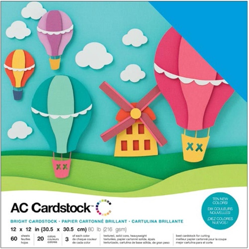 American Crafts 12x12" Cardstock Pack Brights