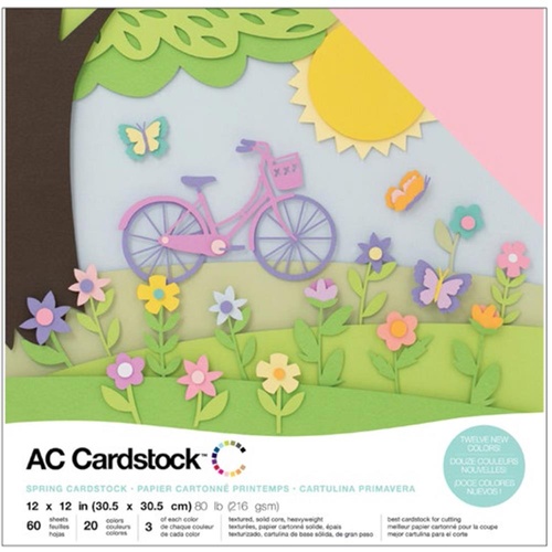 American Crafts 12x12" Cardstock Pack Spring