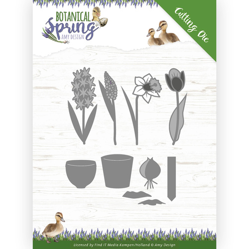 Find It Trading Botanical Spring Die Bulbs and Flowers