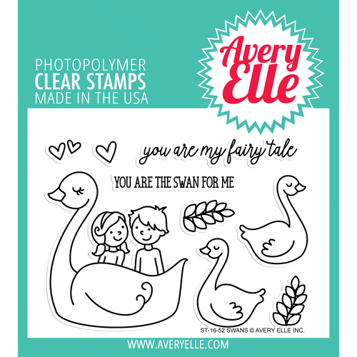 Avery Elle Clear Stamp & Die Bundle Swan 