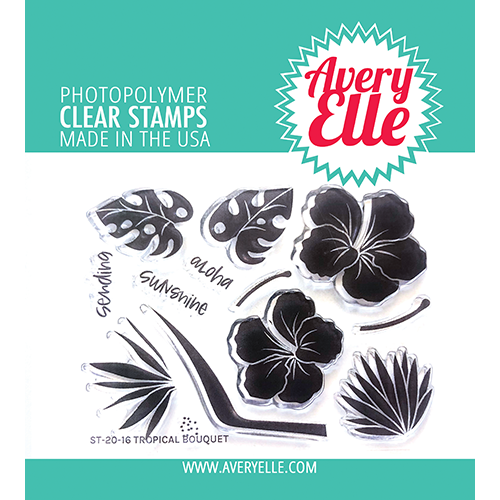 Avery Elle Stamp Tropical Bouquet 