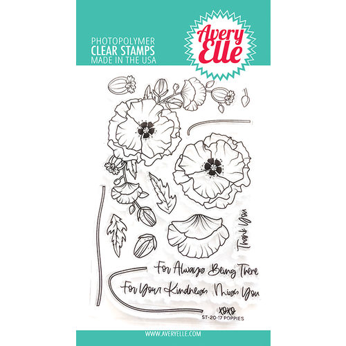 Avery Elle Stamp Poppies 