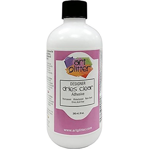 Art Institute Glitter Designer Dries Clear Adhesive - 8oz