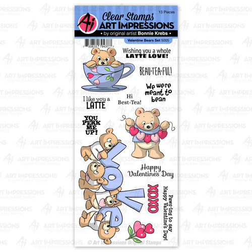 Art Impressions Valentine Bears Stamp Set