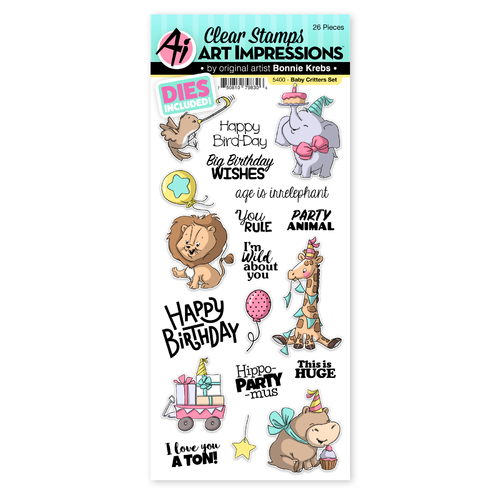 Art Impressions Baby Critters Stamp & Die Set