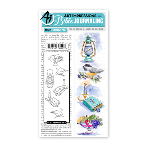 Art Impressions Bible Journaling Icons #1 Stamp