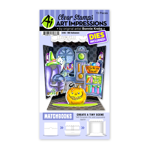 Art Impressions Halloween Matchbooks Stamp & Die Set