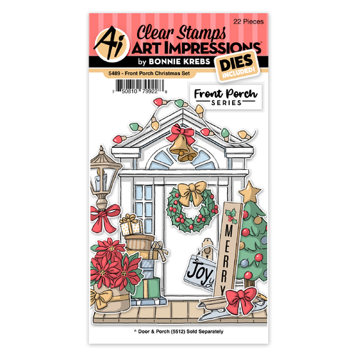 Art Impressions Christmas Front Porch Stamp & Die Set 