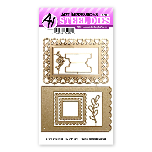 Art Impressions Journal Rectangle Frames Die Set