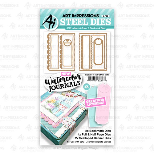 Art Impressions Journal Cover & Bookmark Die Set