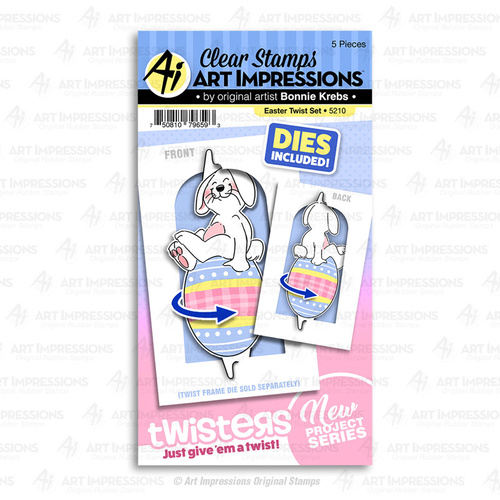 Art Impressions Twisters Stamp Easter Set