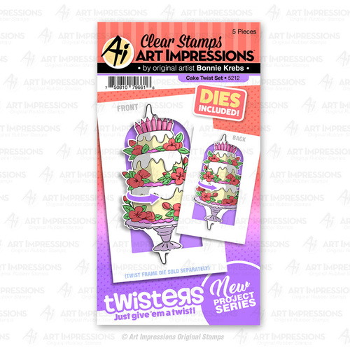 Art Impressions Twisters Stamp Cake Set