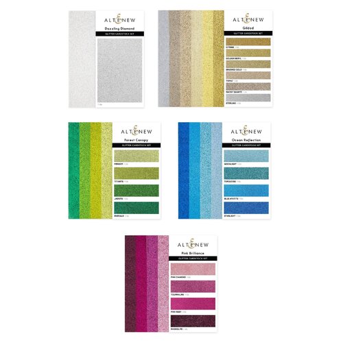 Altenew Sparkle & Dazzle Glitter Gradient Cardstock Bundle