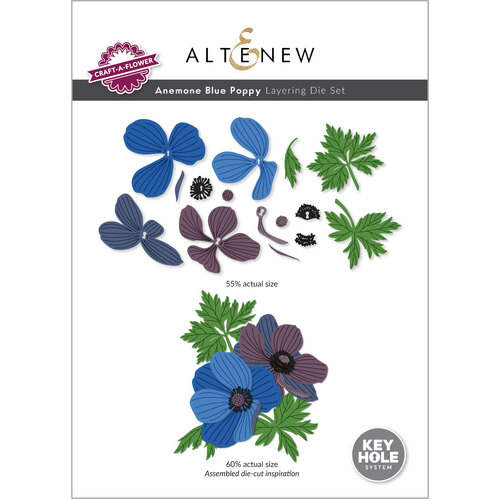 Altenew Craft-A-Flower: Anemone Blue Poppy Layering Die Set