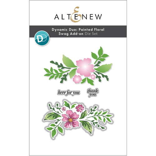 Altenew Dynamic Duo- Painted Floral Swag Add-on Die Set