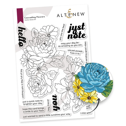 Altenew Cascading Flowers Stamp Set
