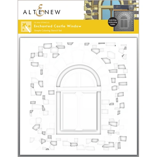 Altenew Enchanted Castle Window Simple Coloring Stencil Set (5 in 1)