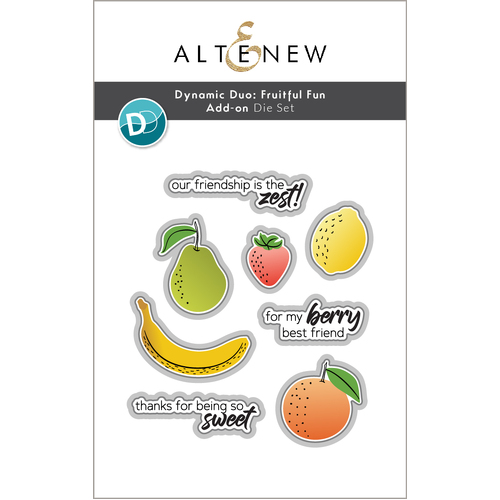 Altenew Dynamic Duo- Fruitful Fun Add-On Die Set