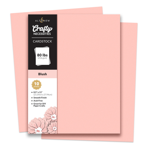 Altenew Crafty Necessities- Blush Cardstock (10 sheets/set)