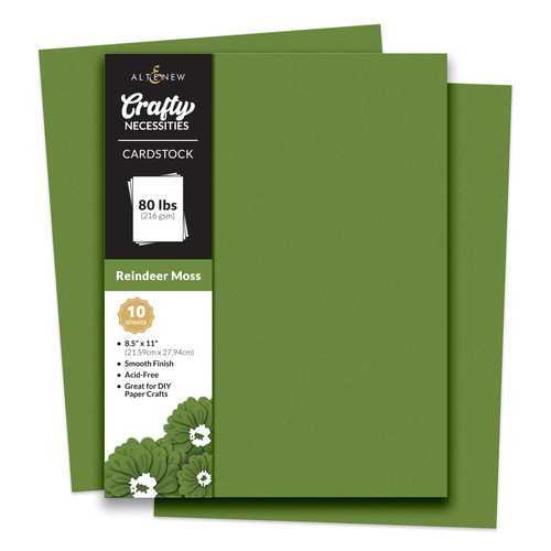 Altenew Crafty Necessities- Reindeer Moss Cardstock (10 sheets/set)