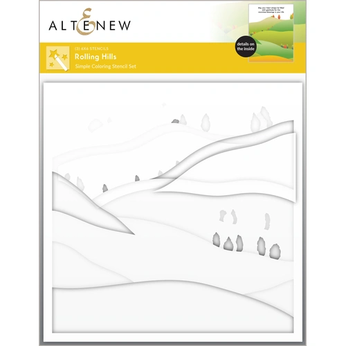 Altenew Rolling Hills Simple Coloring Stencil Set (3 in 1)