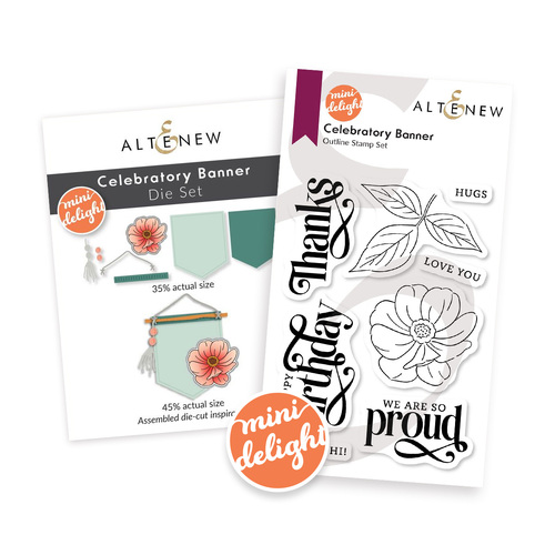 Altenew Mini Delight- Celebratory Banner Stamp & Die Set