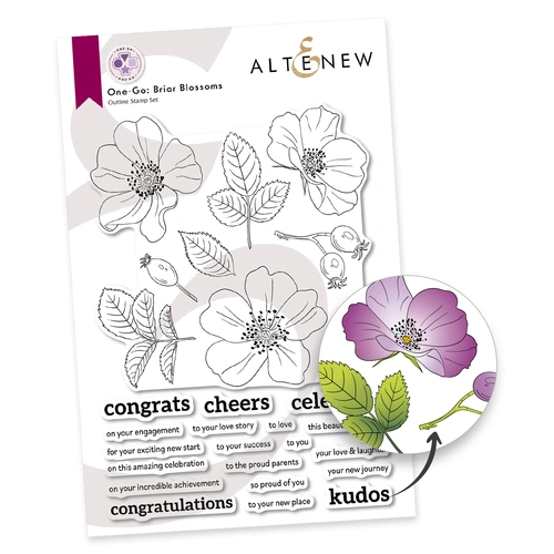 Altenew One-Go: Briar Blossoms Stamp Set