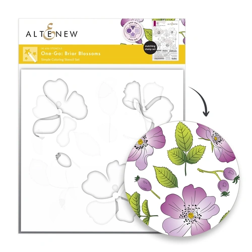 Altenew One-Go: Briar Blossoms Simple Coloring Stencil Set (4 in 1)