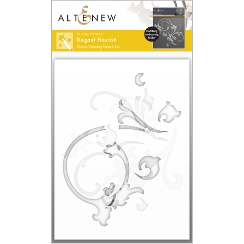 Altenew Elegant Flourish Simple Coloring Stencil Set (3 in 1)