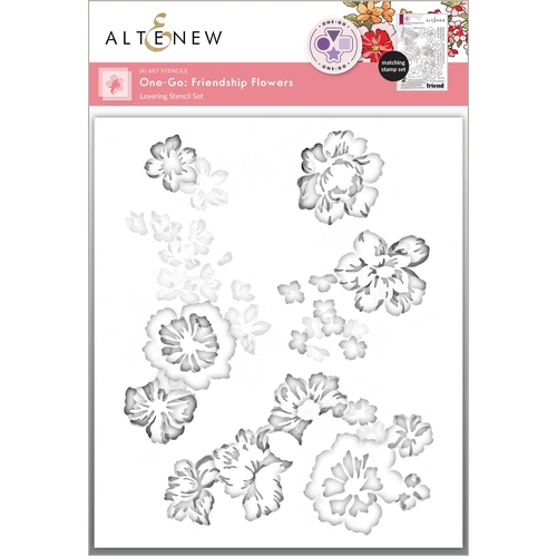 Altenew One-Go: Friendship Flowers Layering Stencil Set (6 in 1)
