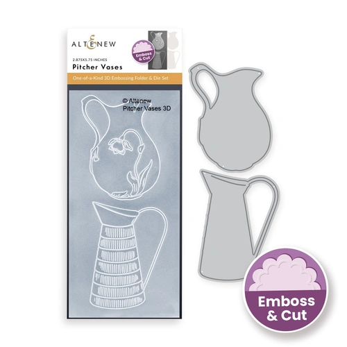 Altenew Pitcher Vases 3D Embossing Folder & Die Set
