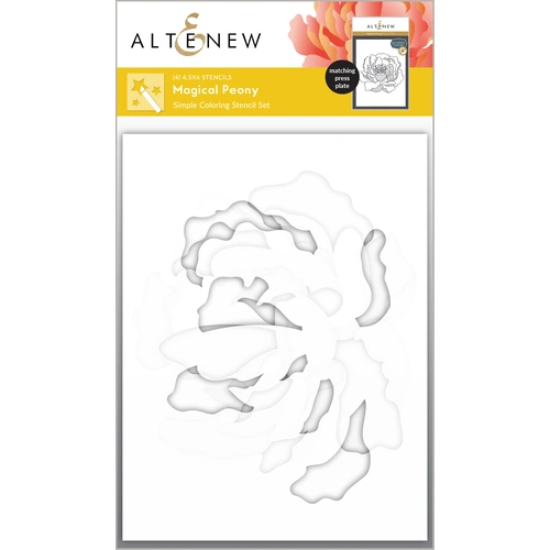 Altenew Magical Peony Simple Coloring Stencil Set (4 in 1)