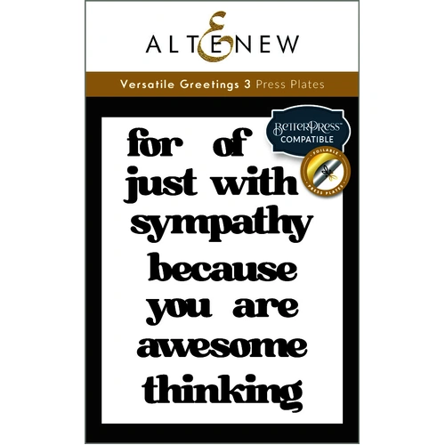 Altenew Versatile Greetings 3 Press Plates (Comfort Edition)