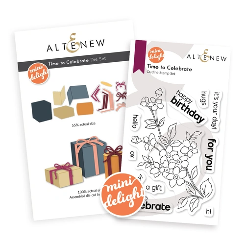 Altenew Mini Delight: Time to Celebrate Stamp & Die Set