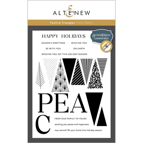 Altenew Festive Triangles Press Plates