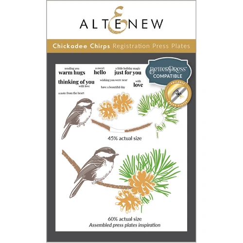 Altenew Chickadee Chirps Registration Press Plates