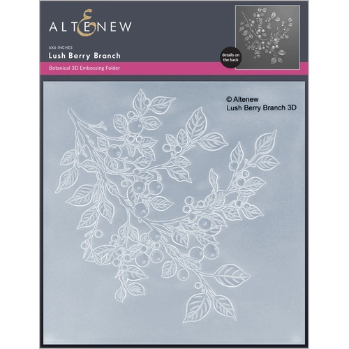 Altenew Lush Berry Branch 3D Embossing Folder